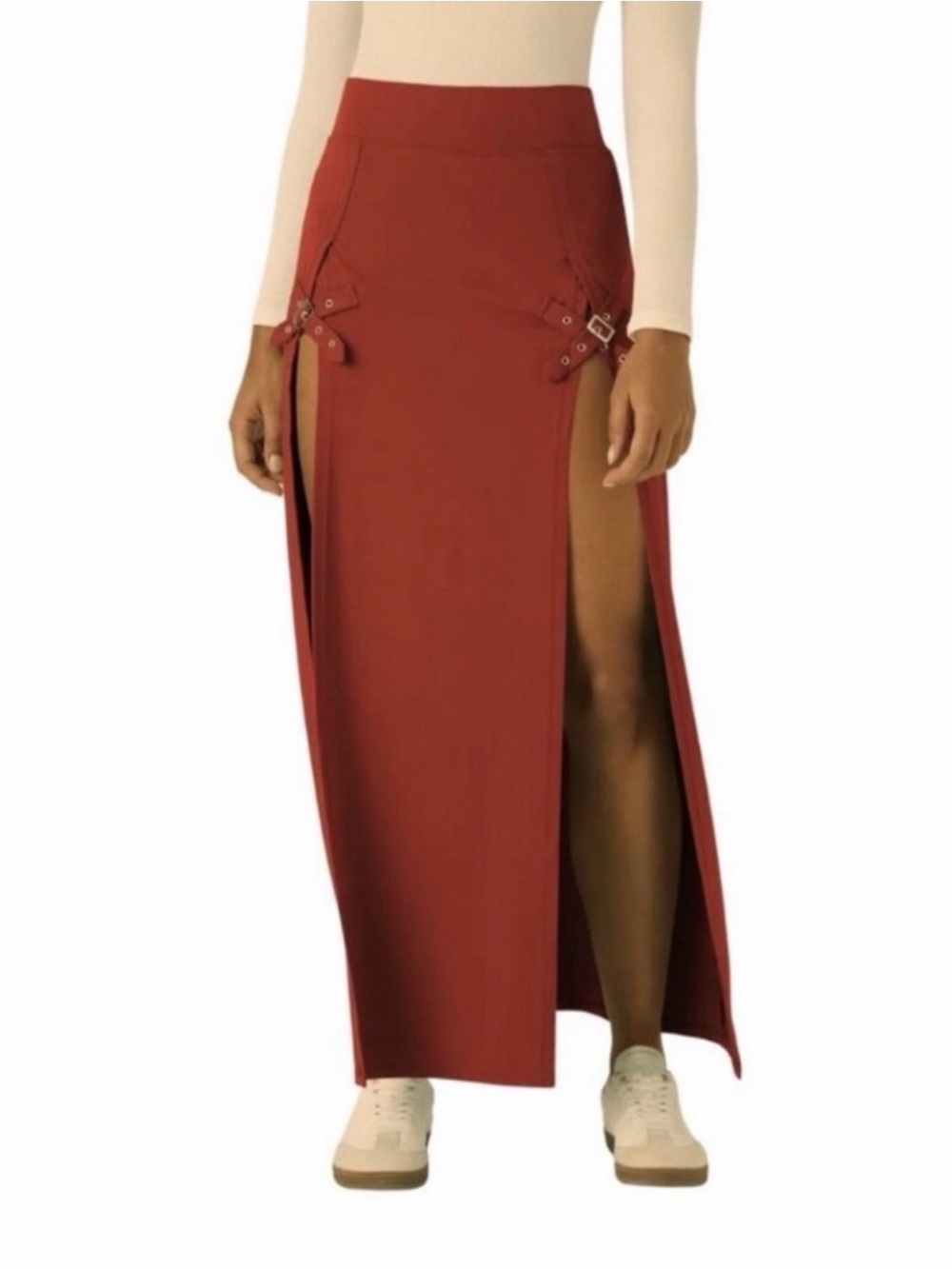 Halara 2-in-1 maxi skirt with shorts size small nwt
